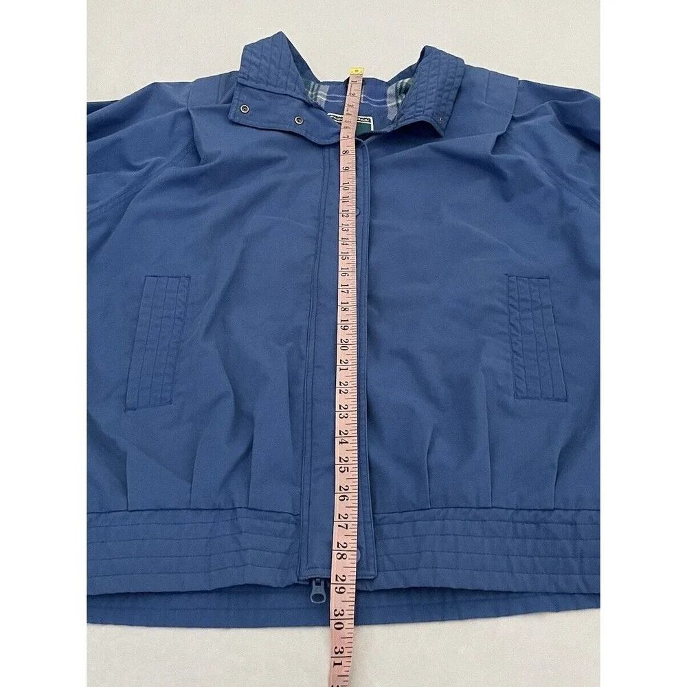 Vintage Pacific Trail Jacket Men Size Large Blue Flannel-Lined Full Zip‎ Pockets